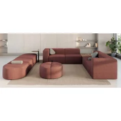Haven 4 Person Corner Sofa with Table and Power