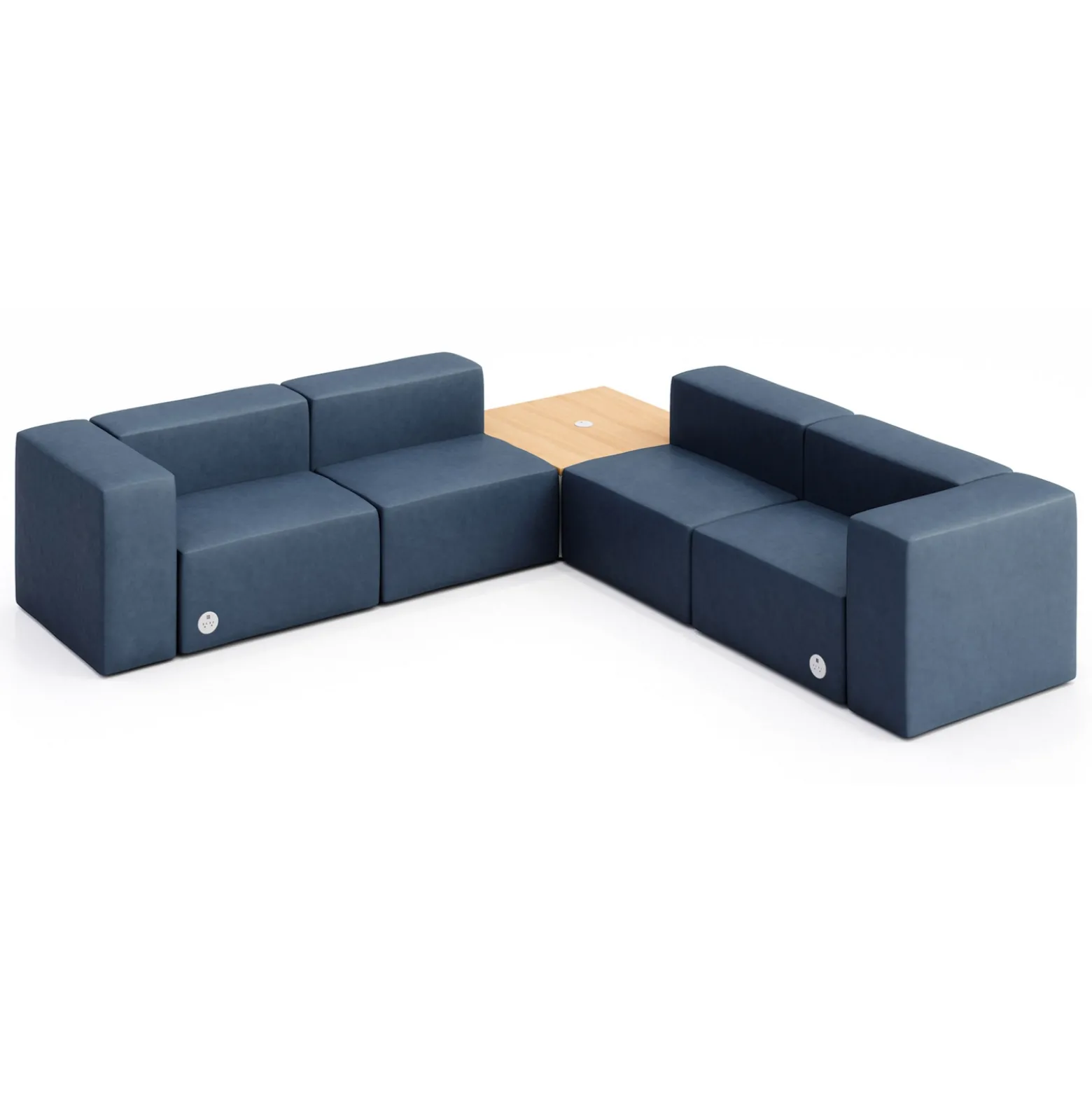 Haven 4 Person Corner Sofa with Table and Power