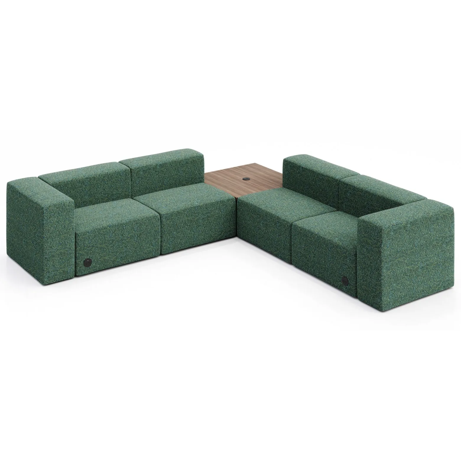 Haven 4 Person Corner Sofa with Table and Power