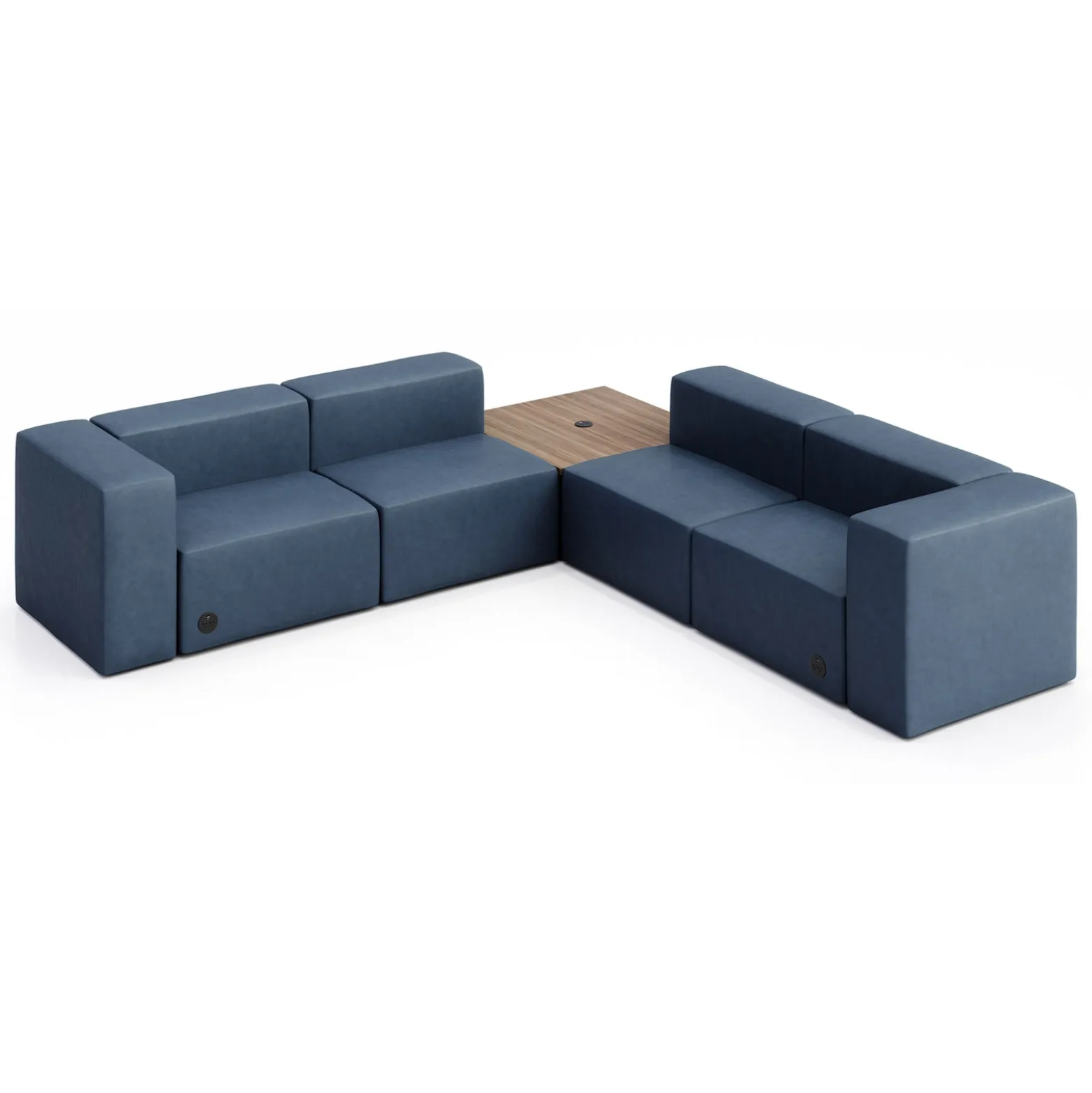 Haven 4 Person Corner Sofa with Table and Power