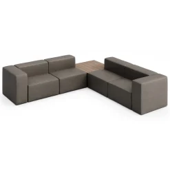 Haven 4 Person Modular Corner Sofa with Table