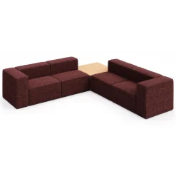 Haven 4 Person Modular Corner Sofa with Table