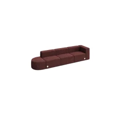 Haven 4 Person Modular Sofa with Power