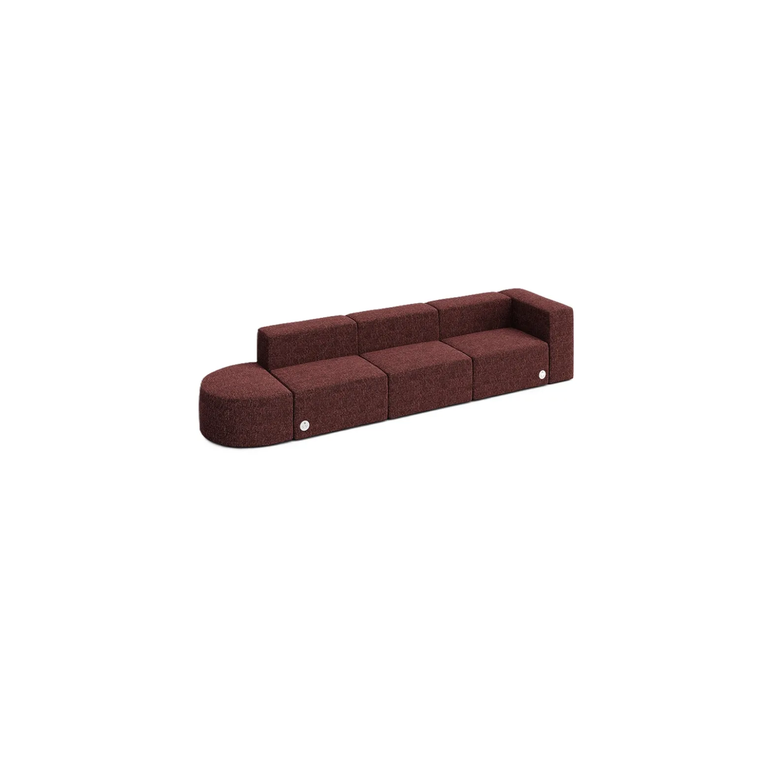 Haven 4 Person Modular Sofa with Power