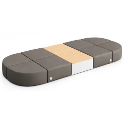 Haven 8 Person Modular Sofa with Table and Power