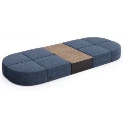 Haven 8 Person Modular Sofa with Table and Power