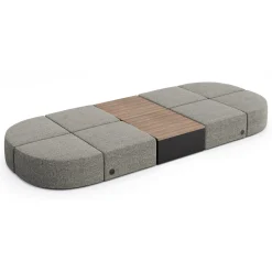 Haven 8 Person Modular Sofa with Table and Power