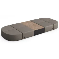 Haven 8 Person Modular Sofa with Table and Power