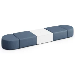 Haven 4 Person Modular Sofa with Table and Power