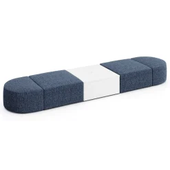 Haven 4 Person Modular Sofa with Table and Power