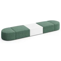 Haven 4 Person Modular Sofa with Table and Power