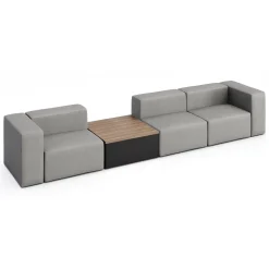 Haven 3 Person Modular Sofa with Table