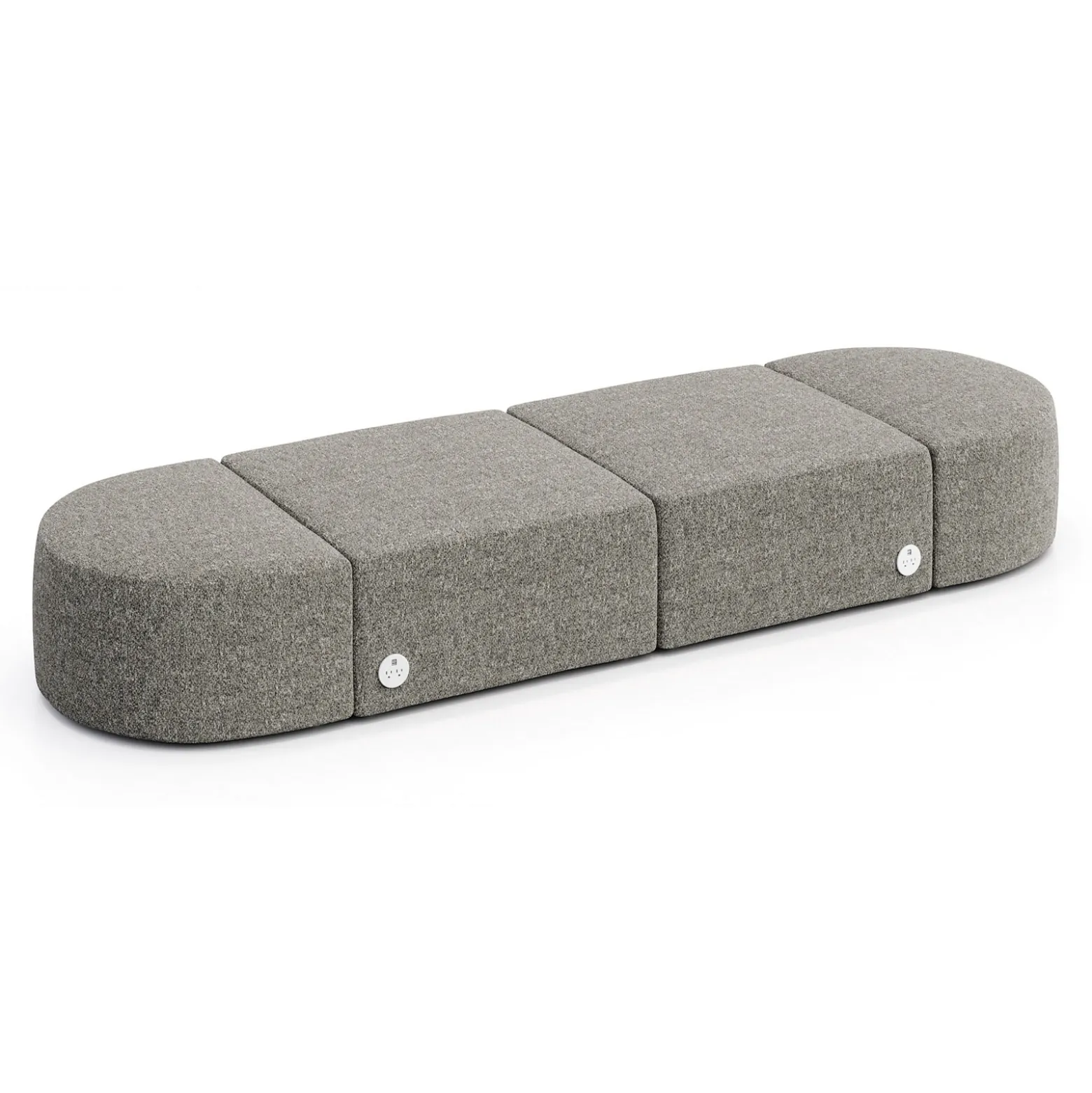 Haven 4 Person Modular Sofa with Power