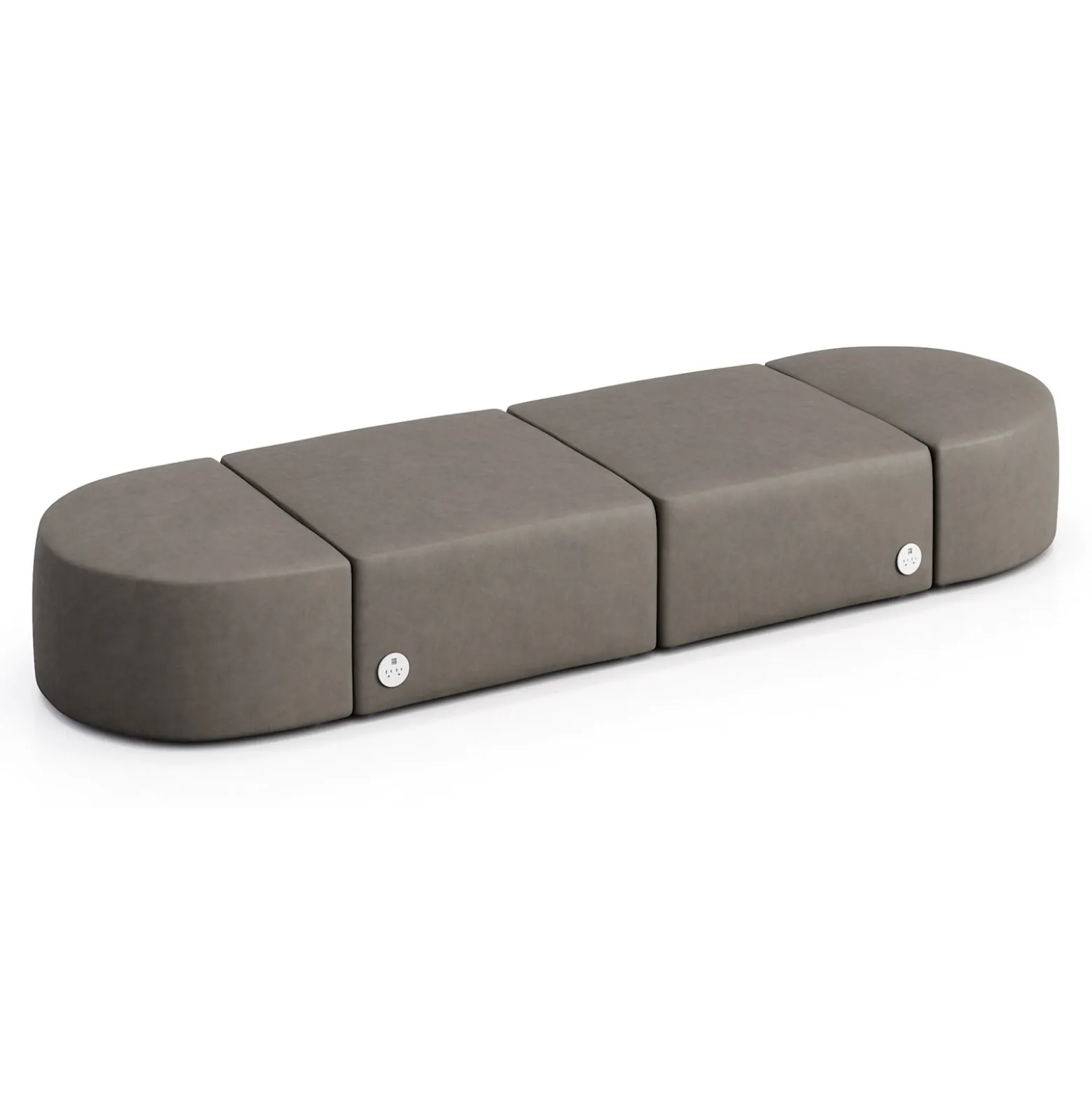Haven 4 Person Modular Sofa with Power
