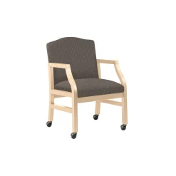 Heavy-Duty Fabric Traditional Guest Chair with Casters