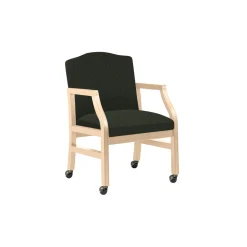 Heavy-Duty Fabric Traditional Guest Chair with Casters