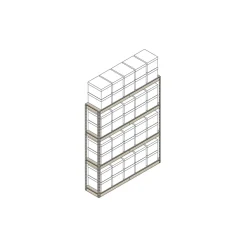 Heavy-Duty Shelving Unit - 69"W x 15"D x 84"H