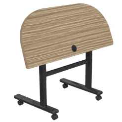 Height Adjustable Flippers Half Moon Mobile Flipper Table - 48