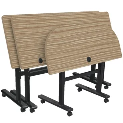 Height Adjustable Flippers Half Moon Mobile Flipper Table - 48