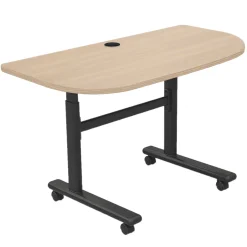 Height Adjustable Flippers Half Moon Mobile Flipper Table - 48