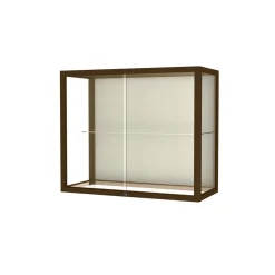 Heritage Poplar Trophy Display Case with White Back - 36