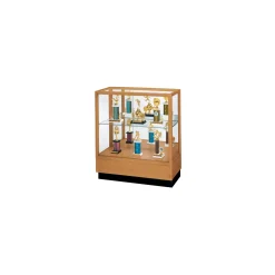 Heritage Poplar Trophy Display Case with White Back - 36