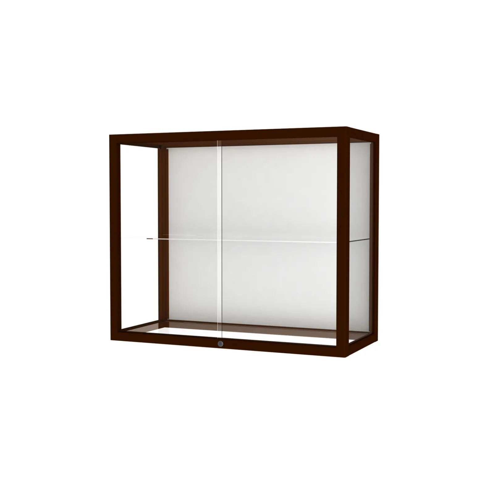 Heritage Poplar Trophy Display Case with White Back - 36"W x 40"H