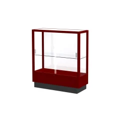 Heritage Poplar Trophy Display Case with White Back - 36