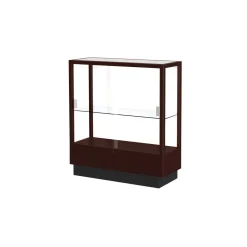Heritage Poplar Trophy Display Case with White Back - 36