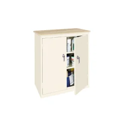 Hetfield Three Shelf Counter High Cabinet with Plastic Laminate Top - 37"W