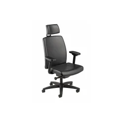 High Back Leather Chair with Headrest