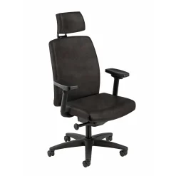 High Back Leather Chair with Headrest