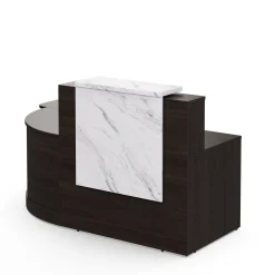Holloway 63” L-Reception Desk w/ ADA Return – 94.5”Wx37.5”D