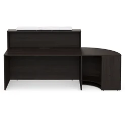 Holloway 63” Reception Desk w/ Curved Return – 94.5”Wx32”D