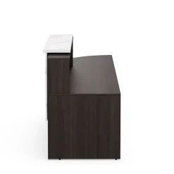 Holloway 63” Reception Desk w/ Curved Return – 94.5”Wx32”D