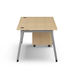 Holloway 71” Table Desk w/ 3-Drawer File Pedestal