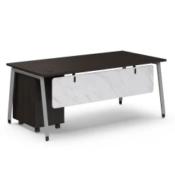 Holloway 71” Table Desk w/ 3-Drawer File Pedestal