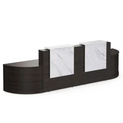 Holloway Double Reception Desk w/ 2 Curved Returns – 157
