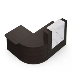 Holloway L-Shaped Reception Desk w/ ADA Return and File