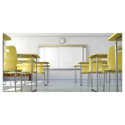 Horizontal Sliding Porcelain Magnetic Whiteboard 6'x4'