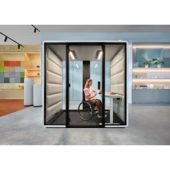Hush Free Access M Collaboration Booth with ADA Accessible Acoustic Design