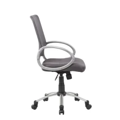 Hydra Adjustable Computer Chair with Mesh Back and Bonded Leather Seat
