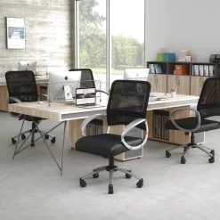 Hydra Adjustable Computer Chair with Mesh Back and Bonded Leather Seat