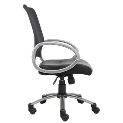 Hydra Adjustable Computer Chair with Mesh Back and Bonded Leather Seat