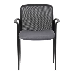 Hydra Mesh Stacking Guest Chair with Steel Frame and Waterfall Seat