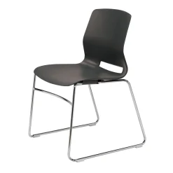 Imme Armless Chair with Sled Base