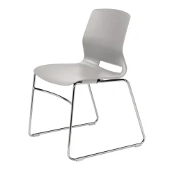 Imme Armless Chair with Sled Base