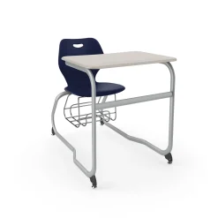 Intellect Wave Double Entry Student Desk with Storage