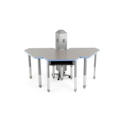 Interchange Adjustable Height Diamond Mini Student Desk with Book Box
