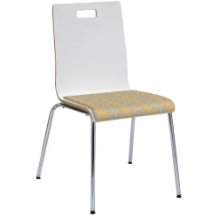 Jive High Back Cafe Chair with Fabric Seat